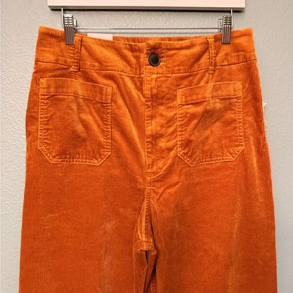 The Colette Corduroy Crop Wide-Leg Pants by Maeve in Caramel Size 31/Tall - Picture 7 of 13